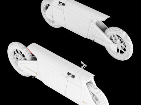 Concept motorcycle 4 Modelo 3D