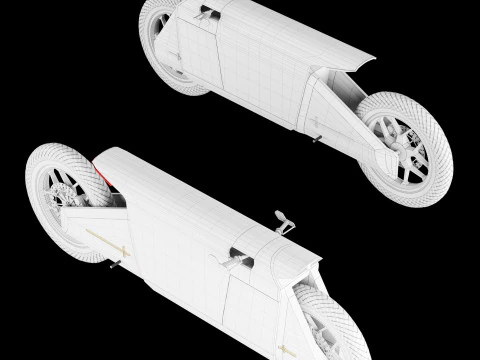 Concept motorcycle 4 3D Model