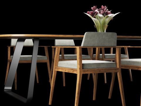Dining table 3D Model