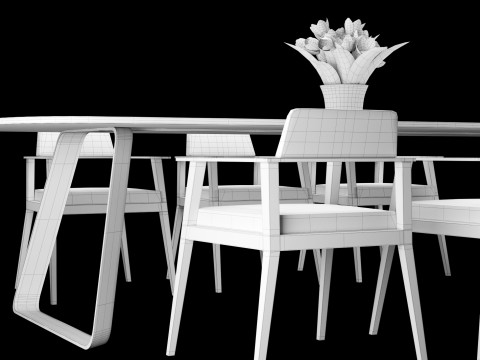Dining table 3D Model