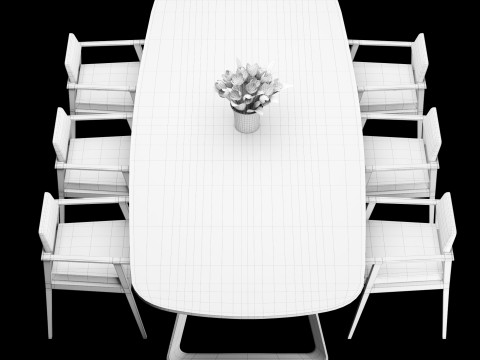 Dining table 3D Model