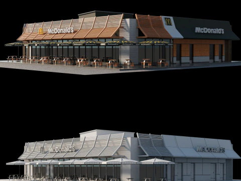 McDonalds Restaurant 3D Model