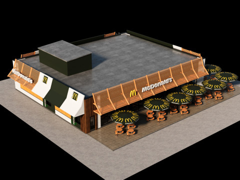 McDonalds Restaurant 3D 모델