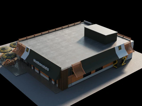 McDonalds Restaurant 3D Model