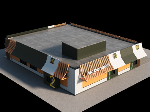 McDonalds Restaurant 3D 모델