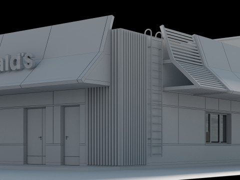 McDonalds Restaurant 3D 모델