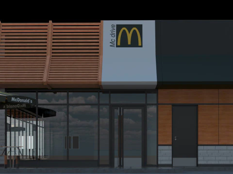 McDonalds Restaurant 3D Model