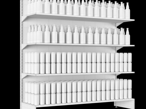 Shelves with goods 01 Modelo 3D