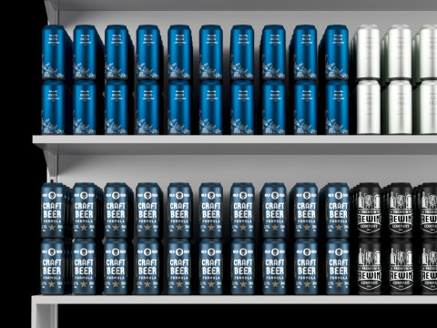 Shelves with goods 01 Modelo 3D
