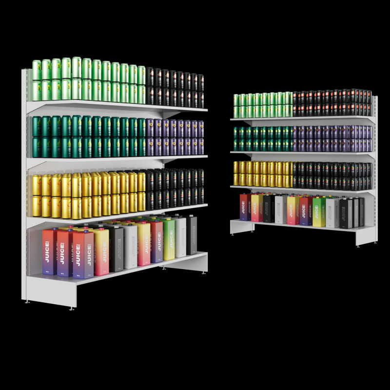 Shelves with goods 02 3Dモデル .c4d .max .obj .3ds .fbx .stl .blend