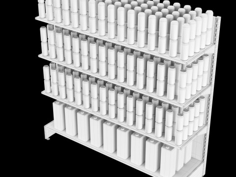 Shelves with goods 02 3Dモデル