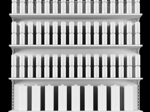 Shelves with goods 02 3Dモデル