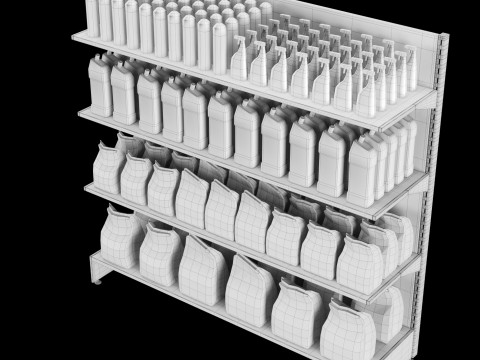 Shelves with goods 03 Modèle 3D