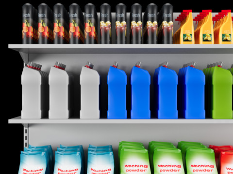 Shelves with goods 03 Modèle 3D