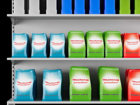 Shelves with goods 03 Modèle 3D