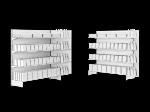 Shelves with goods 04 Modelo 3D