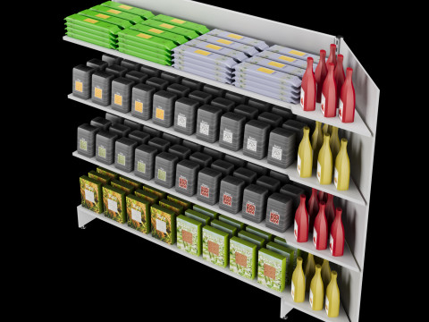 Shelves with goods 04 Modelo 3D