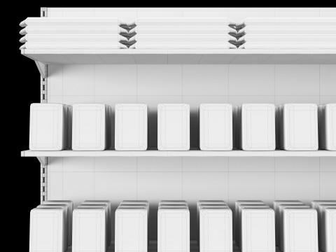 Shelves with goods 04 Modelo 3D