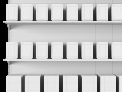 Shelves with goods 04 Modelo 3D