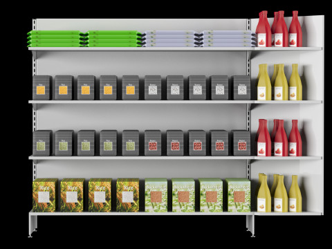 Shelves with goods 04 Modelo 3D