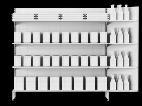 Shelves with goods 04 Modelo 3D
