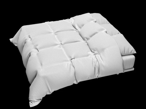 Bed Sheets Pack 02 3D Model