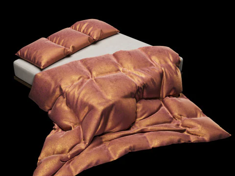 Bed Sheets Pack 02 3D Model