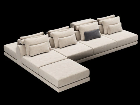 Sofa Frigerio 001 Model 3D