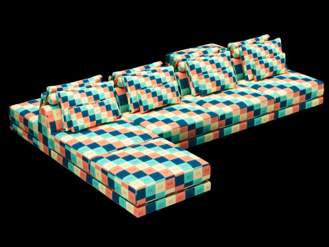 Frigerio sofa 001 3D Model
