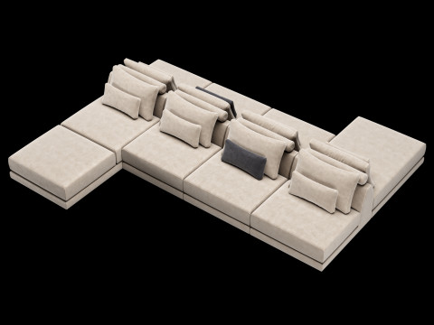 Frigerio sofa 001 3D 模型