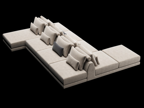 Frigerio sofa 001 3D 模型