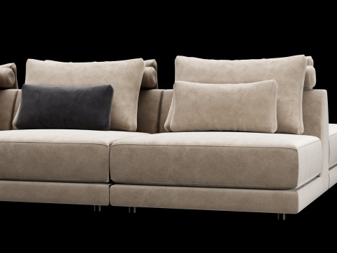 Frigerio sofa 001 3D 模型