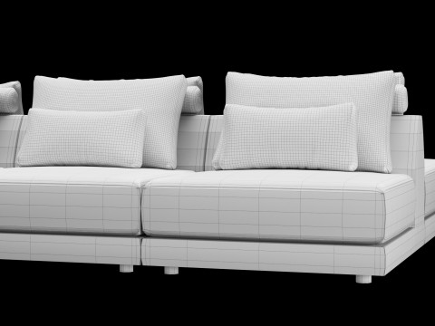 Frigerio sofa 001 3D 模型