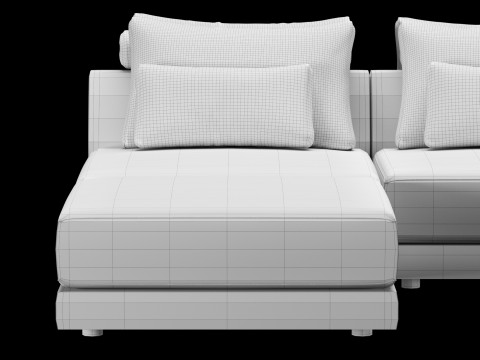Frigerio sofa 001 3D 模型