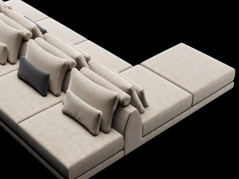 Frigerio sofa 001 3D Model