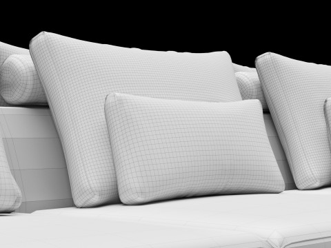 Frigerio sofa 001 3D 模型