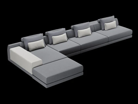 Sofa Frigerio 002 Model 3D