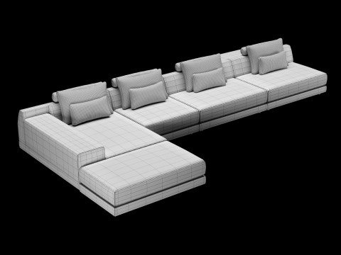 Frigerio sofa 002 3D 模型