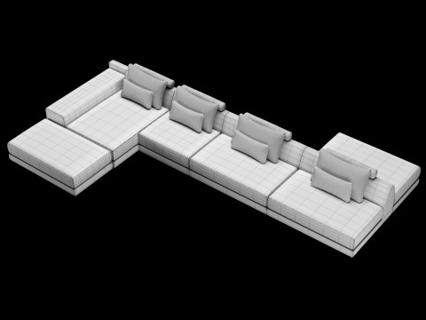 Frigerio sofa 002 3D 模型