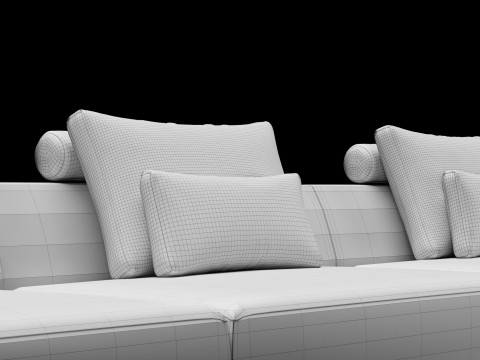 Frigerio sofa 002 3D 模型