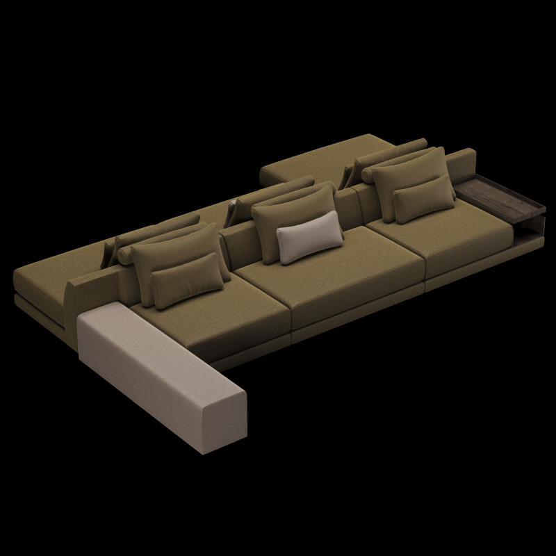 Frigerio sofa 003 3D Modell .c4d .max .obj .3ds .fbx .stl .blend