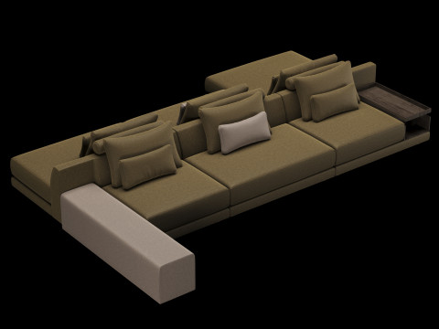 Frigerio sofa 003 3D Модель