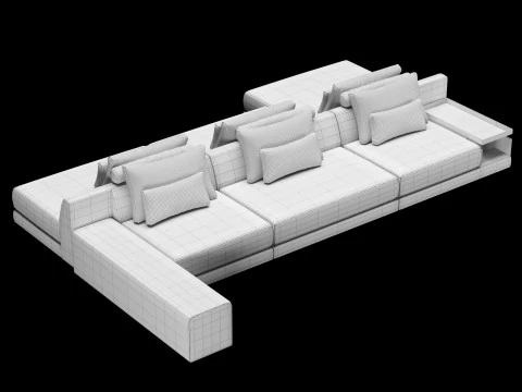 Frigerio sofa 003 3D Model