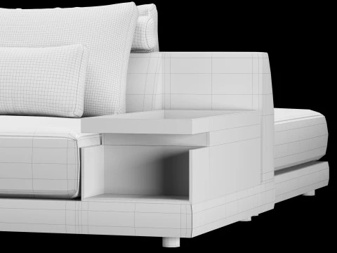 Frigerio sofa 003 3D Model