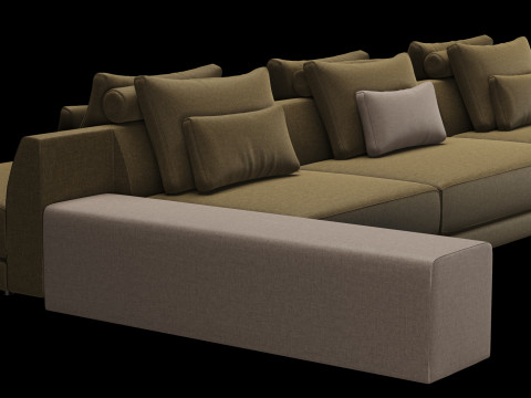 Frigerio sofa 003 3D Modell