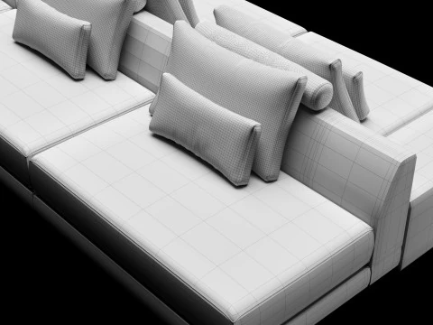 Frigerio sofa 003 3D Model
