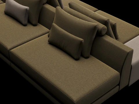 Frigerio sofa 003 3D Model