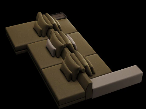 Frigerio sofa 003 3D Model