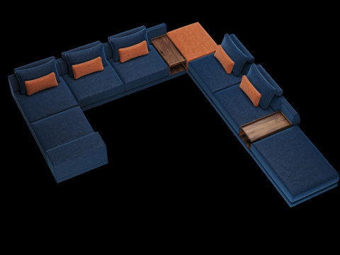 Frigerio sofa 004 3D Model