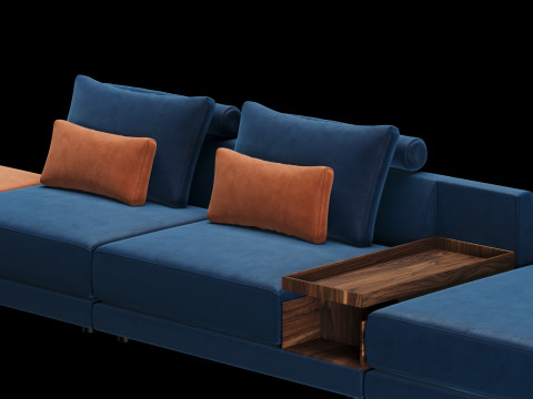 Frigerio sofa 004 3D Model